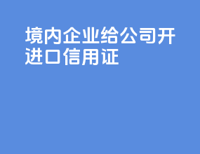 境内企业给obu公司开进口信用证