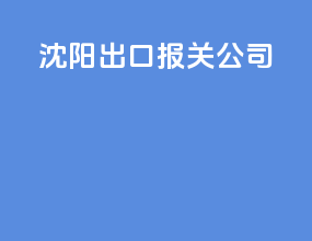 沈阳出口报关公司