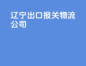辽宁出口报关物流公司