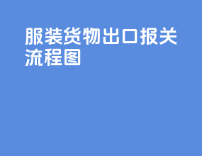 服装货物出口报关流程图