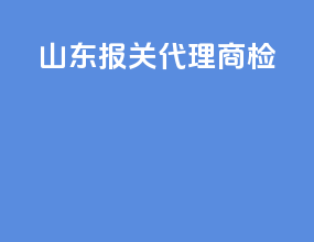 山东报关代理商检