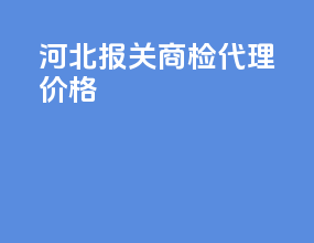河北报关商检代理价格