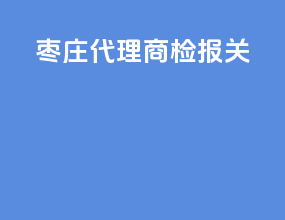 枣庄代理商检报关