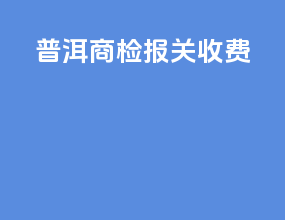 普洱商检报关收费