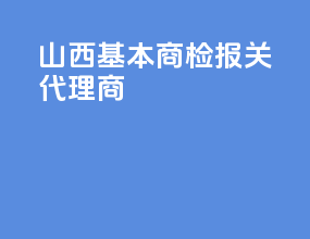 山西基本商检报关代理商