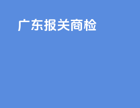 广东报关商检
