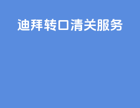 迪拜转口清关服务