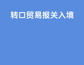 转口贸易报关入境