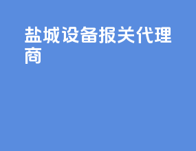 盐城设备报关代理商