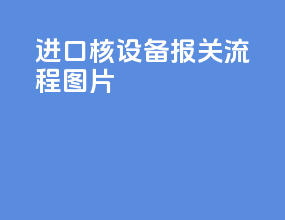进口核设备报关流程图片
