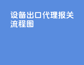设备出口代理报关流程图