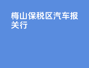 梅山保税区汽车报关行