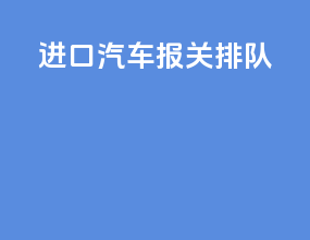 进口汽车报关排队