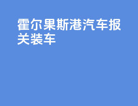 霍尔果斯港汽车报关装车