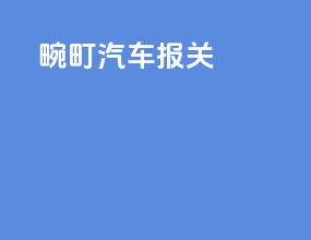 畹町汽车报关