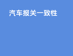 汽车报关一致性