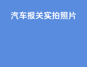 汽车报关实拍照片