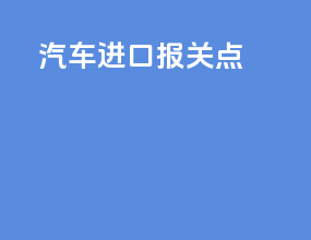 汽车进口报关点