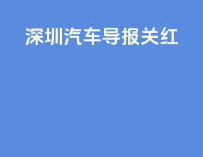 深圳汽车导报关红