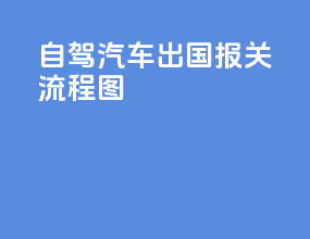 自驾汽车出国报关流程图