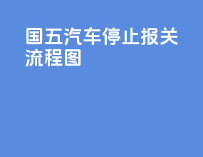 国五汽车停止报关流程图