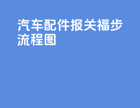 汽车配件报关福步流程图