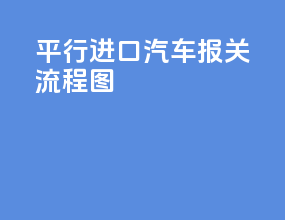 平行进口汽车报关流程图