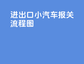 进出口小汽车报关流程图