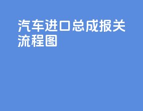 汽车进口总成报关流程图