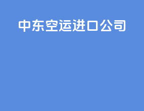 中东空运进口公司