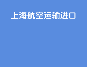 上海航空运输进口