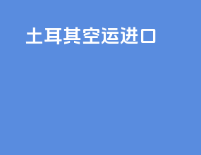 土耳其空运进口