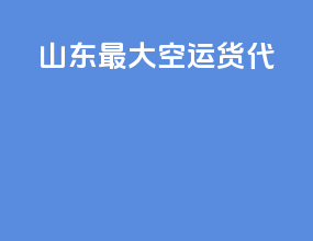 山东最大空运货代