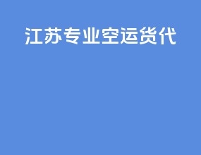 江苏专业空运货代