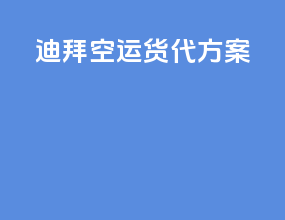 迪拜空运货代方案