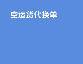 空运货代换单