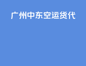 广州中东空运货代