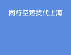 同行空运货代上海