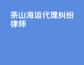 茶山海运代理纠纷律师
