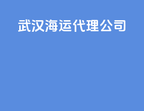 武汉海运代理公司