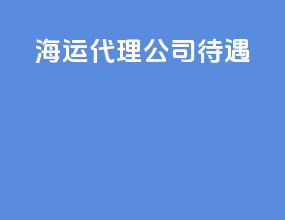海运代理公司待遇