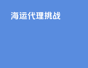 海运代理挑战