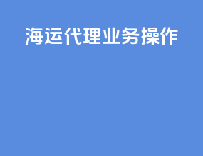海运代理业务操作