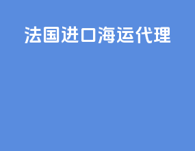 法国进口海运代理