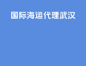 国际海运代理武汉