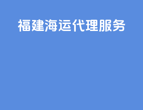 福建海运代理服务