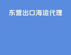 东营出口海运代理