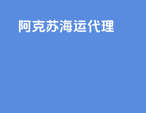 阿克苏海运代理