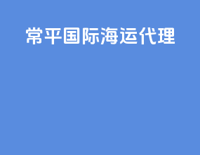常平国际海运代理