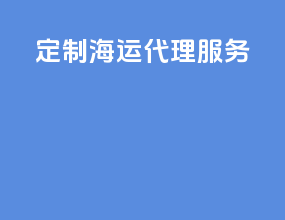 定制海运代理服务
